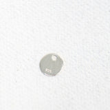 Round Flat Disc - 6mm - Sterling Silver