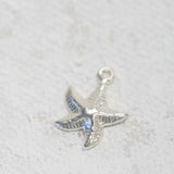 Sterling Silver - Starfish Charm - 9.5mm