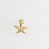 Gold Plating - Starfish Charm - 10.5mm