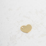 Gold Filled - Heart Charm - 6 x 8mm