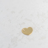 Gold Filled - Heart Charm - 6 x 8mm