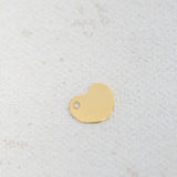 Gold Filled - Heart Charm - 6 x 8mm