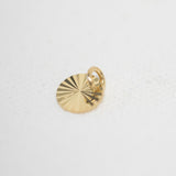 Gold Plated - Sunburst Round - 7mm