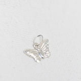 Sterling Silver - Butterfly - 7.5 x 12mm