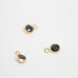 Gold Filled - Black CZ Bezel Drop - 3mm