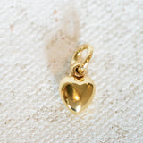 Gold Plated - Puffed Heart - 9 x 7mm