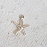 Sterling Silver - Starfish - 8mm