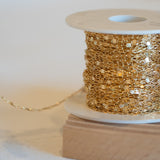 Textured Dapped - 3 Paperclip Links - Gold Filled