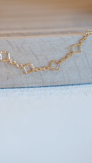 Delicate gold chain necklace