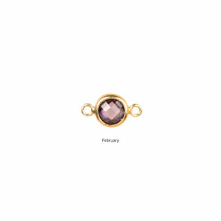 February gemstone charm
