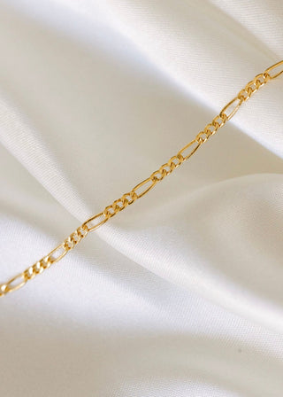 Gold Figaro chain necklace