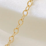 Textured Oval Chain - Medium - GF