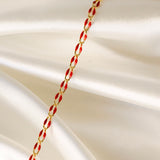 Gold Enamel Chain in Red