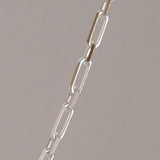 Diamond Cut Linked Paperclip - Sterling Silver