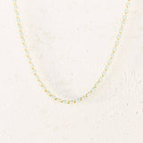 Gold Enamel Chain in Mint