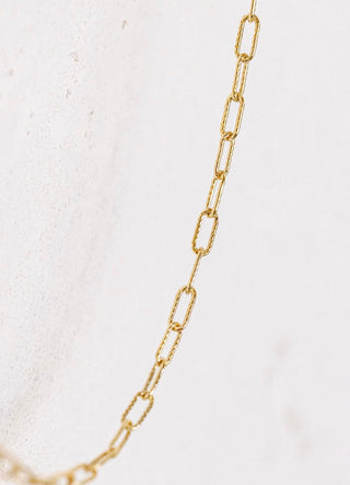 Gold chain necklace image