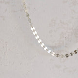 Sequin Disc Chain - Sterling Silver