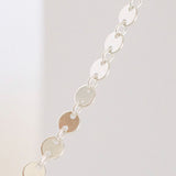 Sequin Disc Chain - Sterling Silver