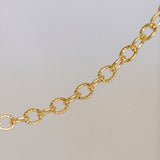 Textured Oval Chain - Medium - GF