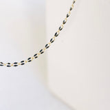 Gold Enamel Chain in Black