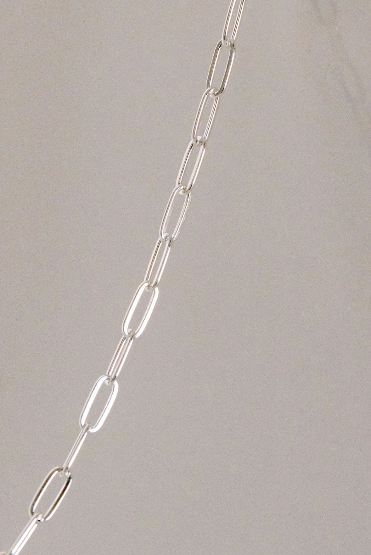Silver chain necklace