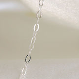 Flat Oval- Small - Sterling Silver