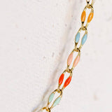 Gold Enamel Chain Tropic