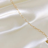 Flat Oval Paperclip Chain - Small - GF