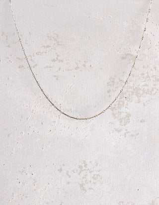 Silver beaded necklace