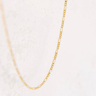 Gold figaro chain necklace