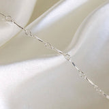 Flattened Bar Chain - Sterling Silver