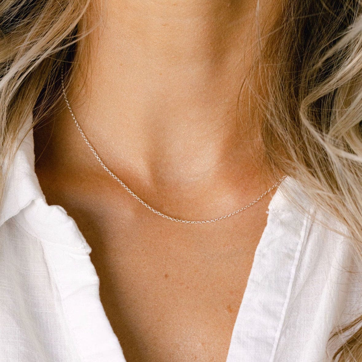 Delicate silver necklace (image_8710569e)