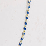 Gold Enamel Chain in Blue