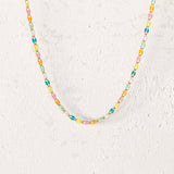 Gold Enamel Rainbow Chain