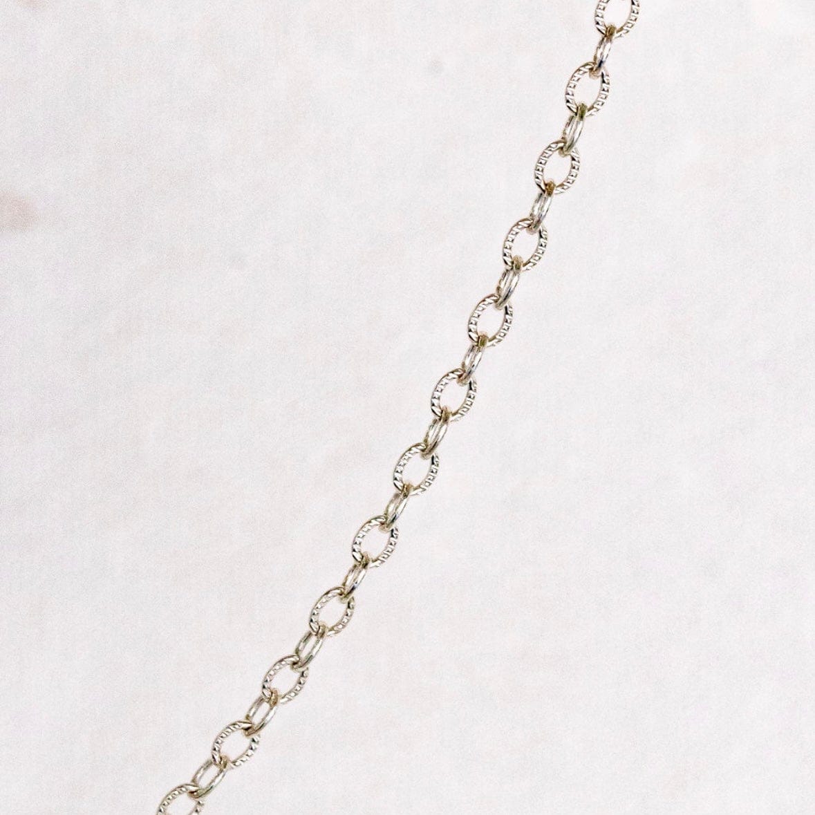 Delicate silver chain necklace