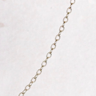 Delicate silver chain necklace