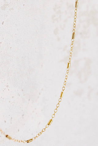 Gold bar necklace