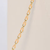 Gold Enamel Chain in Peach