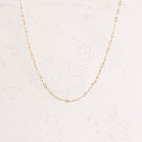 Flat Oval Paperclip Chain - Small - GF