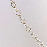 Textured Oval Chain - Sterling Silver