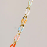 Gold Enamel Chain Tropic