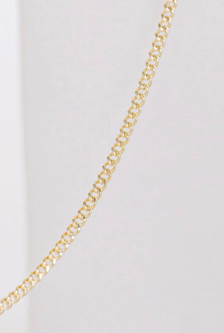 Gold chain necklace image