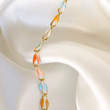 Gold Enamel Chain Tropic