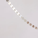 Sequin Disc Chain - Sterling Silver