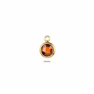 January birthstone charm