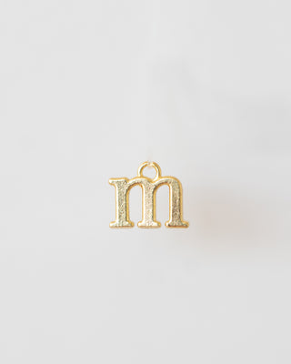 Lowercase Alphabet - Dangle Charms - Gold Plated