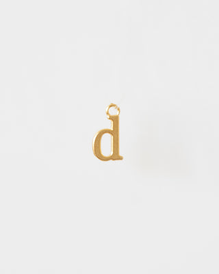 Lowercase Alphabet - Dangle Charms - Gold Plated