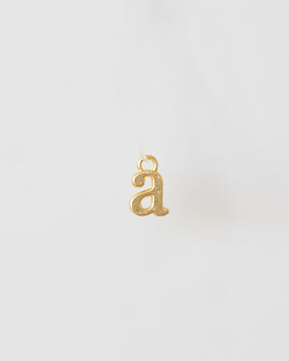 Lowercase Alphabet - Dangle Charms - Gold Plated