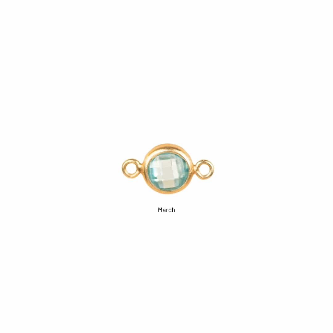 March gemstone charm