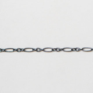 Metallic chain on a white background